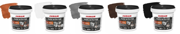 Papa w płynie CZERWONO CEGLANA + pędzel GRATIS 1,5 kg JURGA