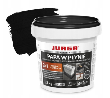 Papa w płynie CZARNA + pędzel GRATIS 1,5 kg JURGA
