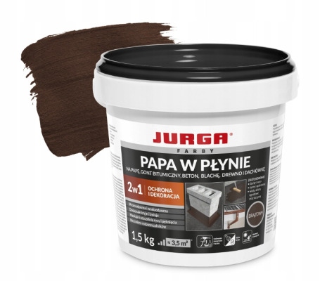 Papa w płynie CZARNA + pędzel GRATIS 1,5 kg JURGA