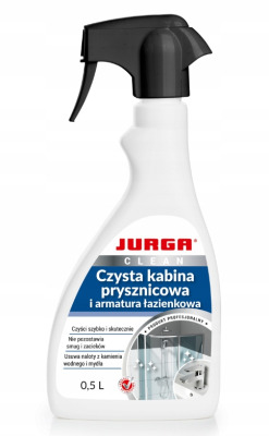 CLEAN CZYSTA KABINA PRYSZNICOWA płyn do mycia kabin armatura 0,5 l JURGA