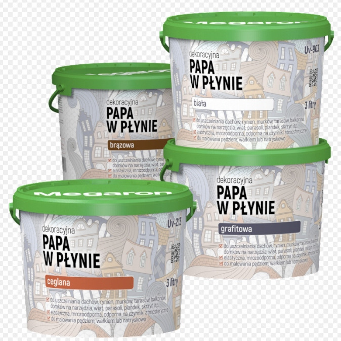Papa w płynie GRAFIT 1 l+ pędzel GRATIS (opakowanie zastępcze) MEGARON