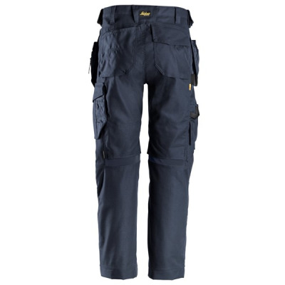 Spodnie robocze 6224 Snickers  Canvas+ Stretch AllroundWork z workami kieszeniowymi k. granatowym