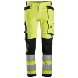Spodnie Snickers 6243 Odblaskowe Stretch AllroundWork żółto -czarne