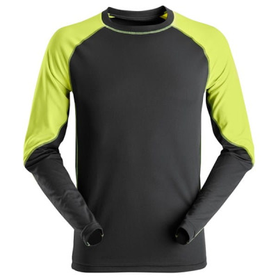 2405 T-shirt neonowy – długi rękaw BLACK