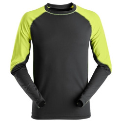 2405 T-shirt neonowy – długi rękaw BLACK