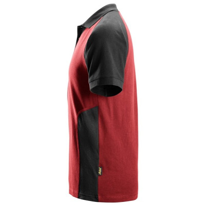 2750 Koszulka Polo marki Snickers 2-kolorowa czarwono-czarna