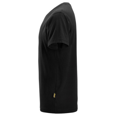 2512 T-shirt Snickers z dekoltem w serek Czarny