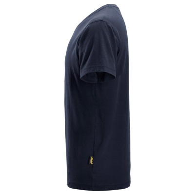 2512 T-shirt Snickers z dekoltem w serek Granatowy