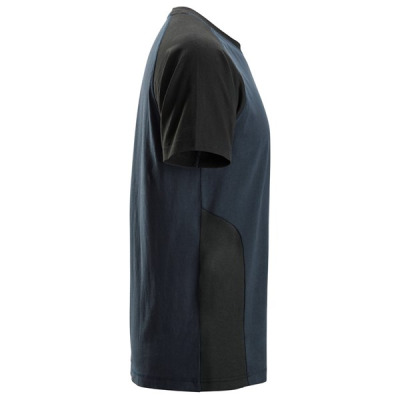 2550 T-shirt dwukolorowy Snickers w kolorze Navy