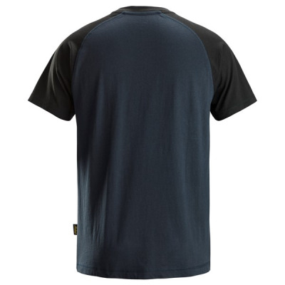 2550 T-shirt dwukolorowy Snickers w kolorze Navy