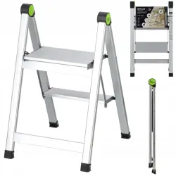 Drabina składana MINI SLIM 2-stopniowa bez uchwytu STALCO PERFECT