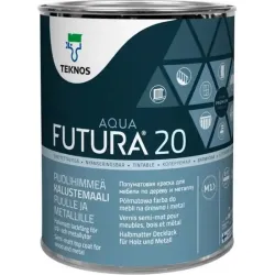 Wodorozcieńczalna farba nawierzchniowa półmatowa, FUTURA AQUA 20 Teknos