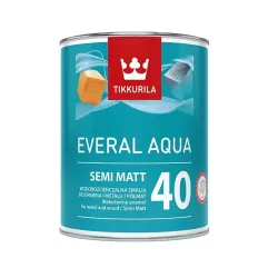 Tikkurila Everal Aqua Semi Matt [40] – Uniwersalna emalia akrylowa półmatowa