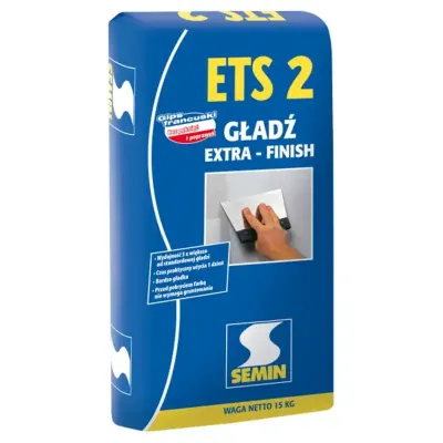 Gładź polimerowa Extra Finisz ETS 2 – 15 kg Semin