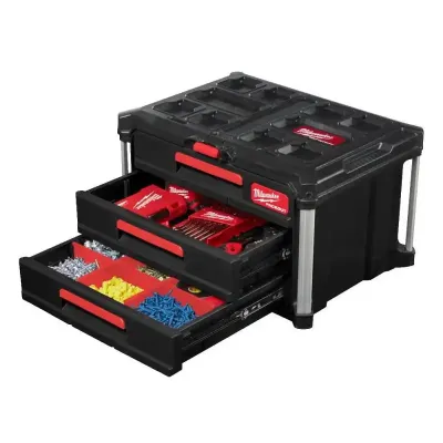 MILWAUKEE SKRZYNIA PACKOUT Z 3 SZUFLADAMI