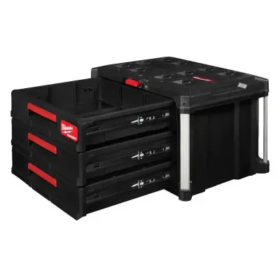 MILWAUKEE SKRZYNIA PACKOUT Z 3 SZUFLADAMI