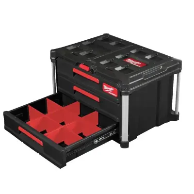 MILWAUKEE SKRZYNIA PACKOUT Z 3 SZUFLADAMI
