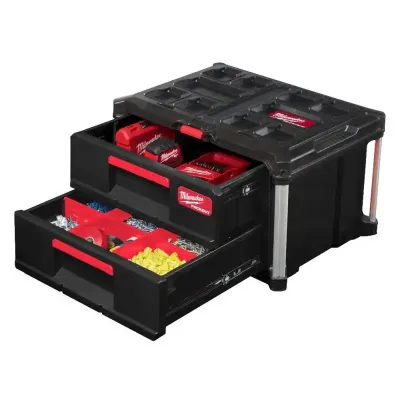 MILWAUKEE SKRZYNIA PACKOUT Z 2 SZUFLADAMI