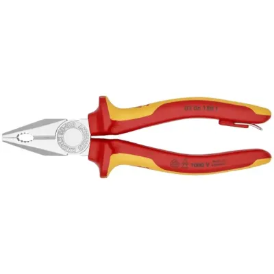 Szczypce uniwersalne (kombinerki), izolowane rękojeści dwukomponentowe Knipex