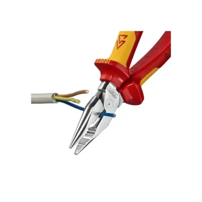 Szczypce uniwersalne (kombinerki) z ostro zakończonymi szczękami, izolowane Knipex 08 26 145