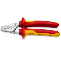 Nożyce do cięcia kabli i przewodów, izolowane, Knipex StepCut 95 16 160