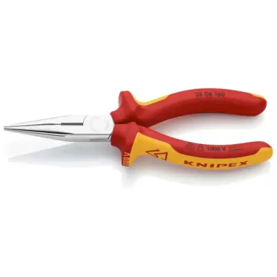 Szczypce półokrągłe (telefoniczne) proste Knipex 25 06 160