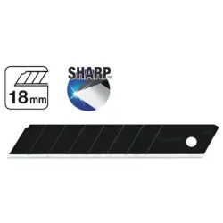 Ostrza segmentowe łamane 18 mm Tajima "Razar Black"