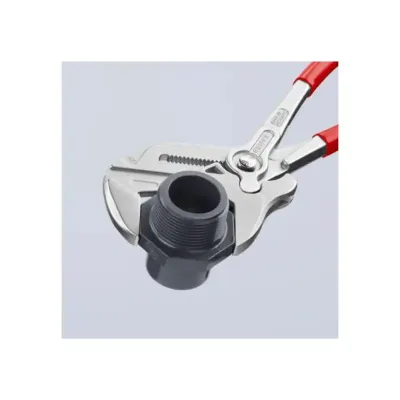 Szczypce-klucz nastawne do śrub i nakrętek, rękojeści PCW, Knipex 86 03 250