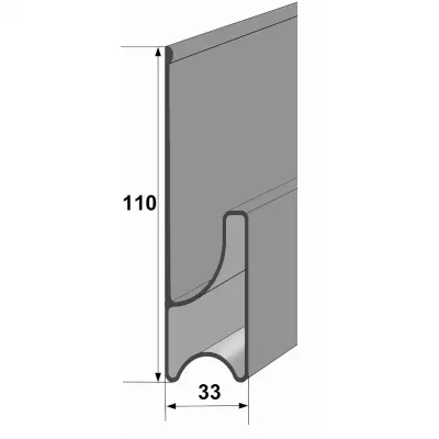 LTb Łata tynkarska B 250 cm Słowik