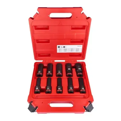 MILWAUKEE ZESTAW NASADEK UDAROWYCH 1/2 DEEP set-10pc