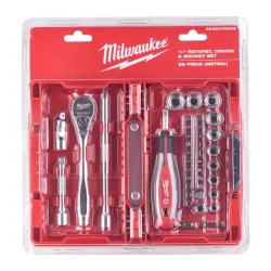 MILWAUKEE ZESTAW GRZECHOTKI,NASADKI, 1/4 BITY