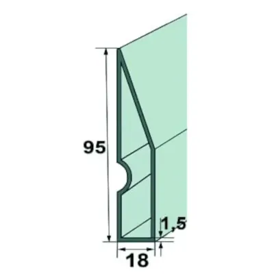 LTT Łata tynkarska trapezowa 100 cm Słowik