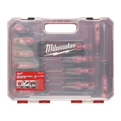 MILWAUKEE ZESTAW WKRĘTAKÓW W WALIZCE -12szt.