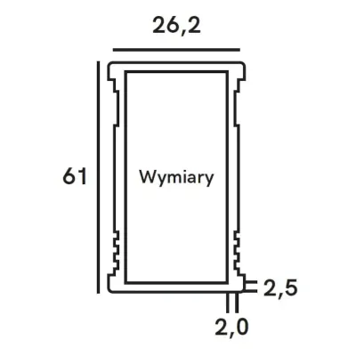 PN08 Poziomnica anodowana złota Herkules 180 cm Słowik