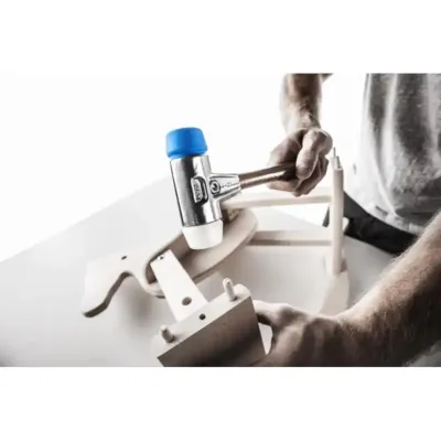 Młotek SIMPLEX końcówki - niebieski miękki elastomer, biały superplastik