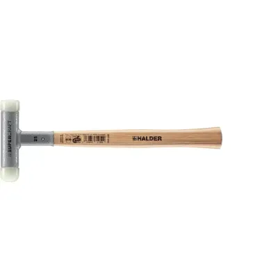 Młotek bezodrzutowy SUPERCRAFT 25mm – zaokrąglona końcówka nylonowa Halder