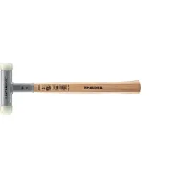 Młotek bezodrzutowy SUPERCRAFT 25mm – zaokrąglona końcówka nylonowa Halder