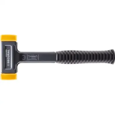 Młotek bezodrzutowy SECURAL 30x40mm – końcówki poliuretanowe Halder