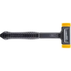 Młotek bezodrzutowy SECURAL Plus 30x40mm  – poliuretanowy, wyprofilowany trzonek Halder