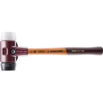 Młotek brukarski SIMPLEX 40mm – gumowy + superplastikowy 40 mm Halder 3027