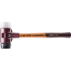 Młotek brukarski SIMPLEX 40mm – gumowy + superplastikowy 40 mm Halder 3027