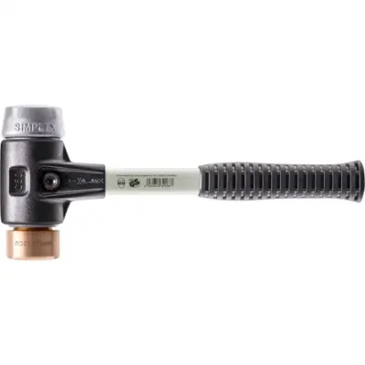 Młotek SIMPLEX 40mm – miedziany + aluminiowy Halder 3949