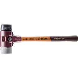 Młotek brukarski SIMPLEX 60mm – szary średni elastomer + czarna guma Halder 3023