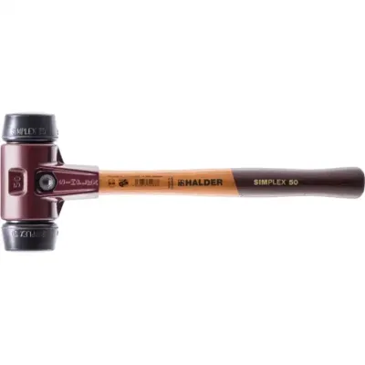 Młotek brukarski SIMPLEX 80mm – średniotwarda czarna guma Halder 3002