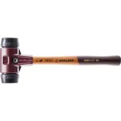 Młotek brukarski SIMPLEX 80mm – średniotwarda czarna guma Halder 3002