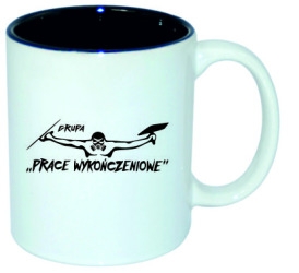 Kubek z nadrukiem - Czarne wnętrze