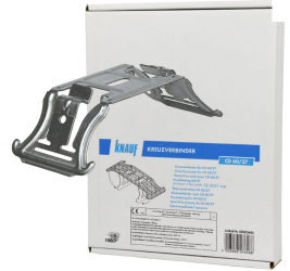 KNAUF ŁĄCZNIK KRZYŻOWY ZATRZASKOWY DO CD GR.0,9mm 100 szt