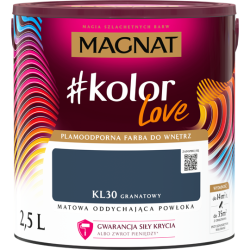 Plamoodporna farba MAGNAT kolorlove odcień KL30 granatowy 2,5l