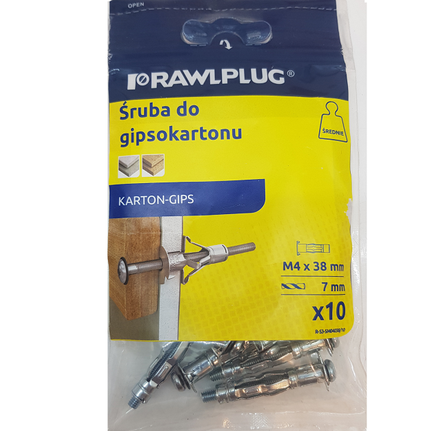 SM INTERSET Łącznik do płyt typu GK RAWLPLUG R-S3-SM04038/10