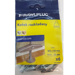 SPO Metalowa śruba do montażu w płytach kartonowo-gipsowych RAWLPLUG R-S3-SPO3050/6